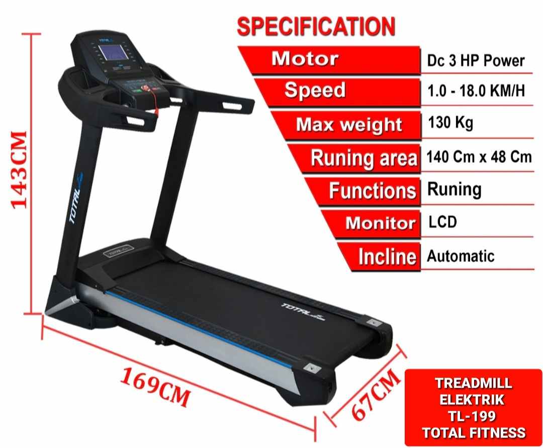 Spesifikasi-treadmillelektrik-tl199